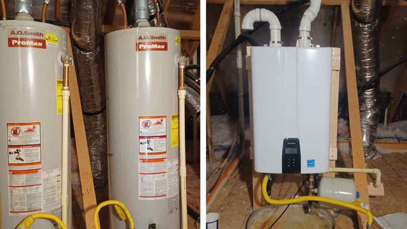Home equipment after water heater installation services from Austin Area Plumbing